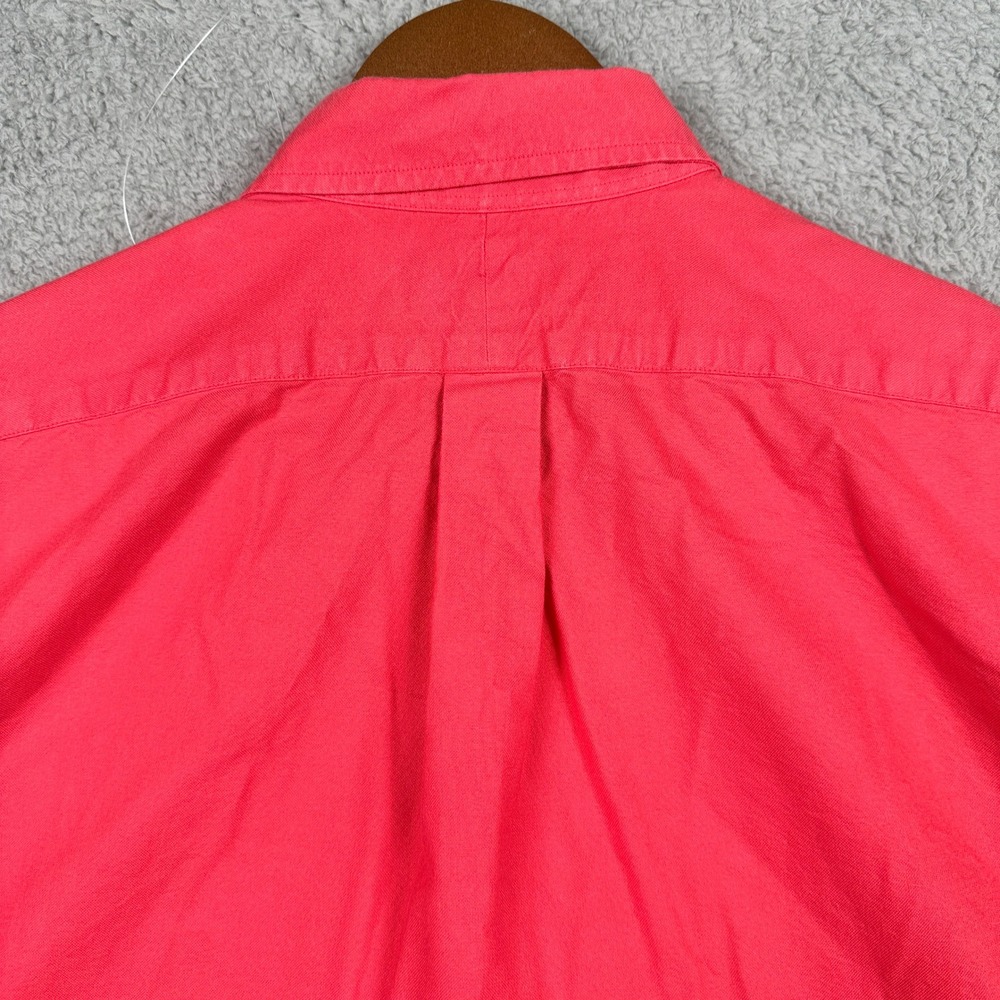 Ralph Lauren Classic Fit Shirt Mens Large Pink Long Sleeve Button Down Preppy - Picture 4 of 11